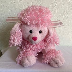 Hand puppet:Fancy the pink plush Dog body puppet by Aurora